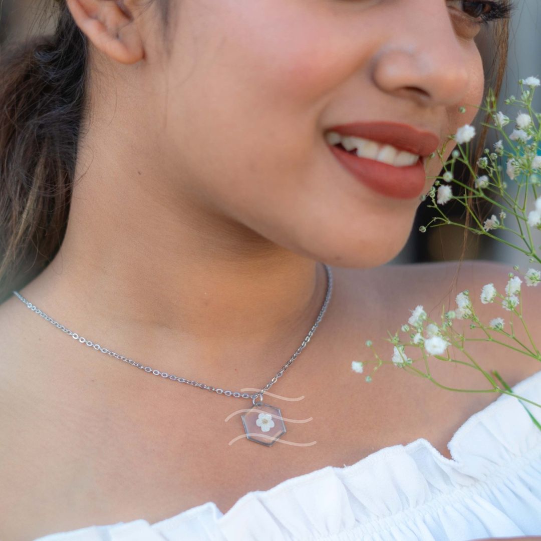 Forevermore Set - Real flower Jewellery - Leafy Affair