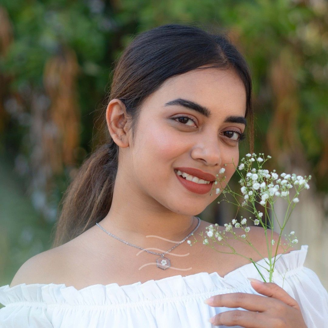 Forevermore Necklace - Real flower Jewellery - Leafy Affair