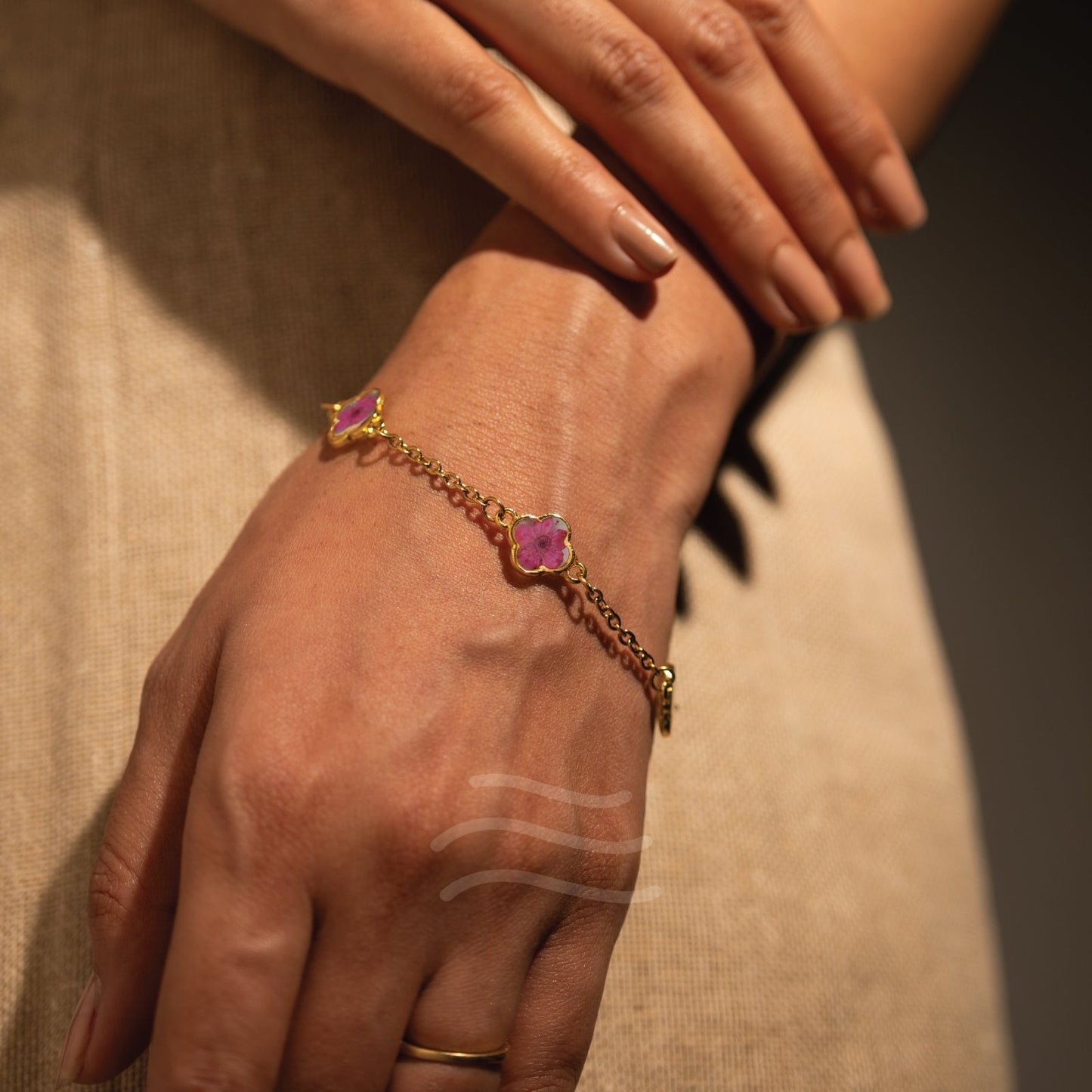 Heart Song Bracelet - Real flower Jewellery - Leafy Affair