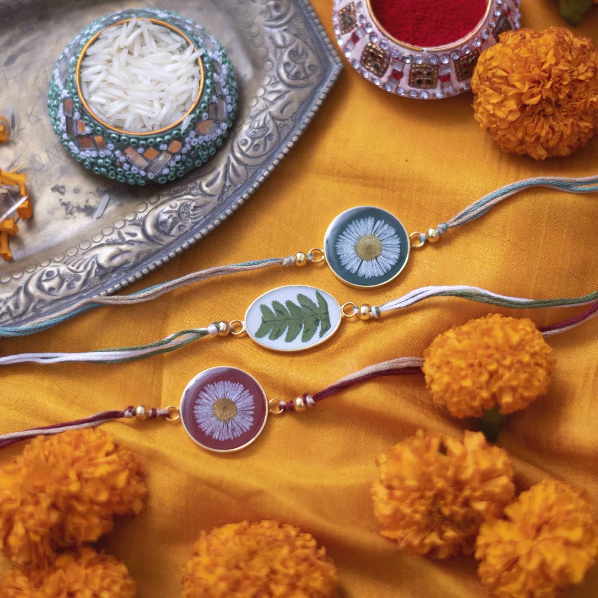 Aster Flower Rakhi